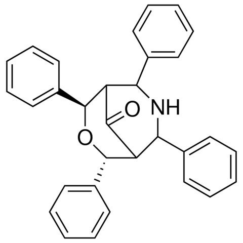 2,4,6,8-TETRAPHENYL-3-OXA-7-AZA-BICYCLO(3.3.1)NONAN-9-ONE