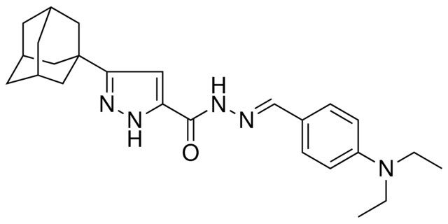 3-(1-ADAMANTYL)-N'-{(E)-[4-(DIETHYLAMINO)PHENYL]METHYLIDENE}-1H-PYRAZOLE-5-CARBOHYDRAZIDE