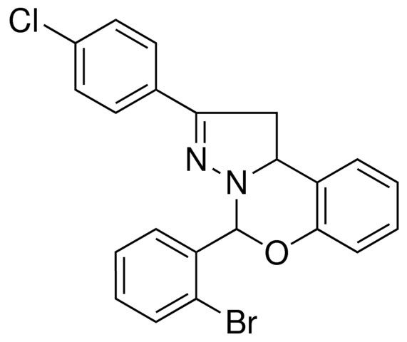 4-(2-BR-PH)-2-(4-CL-PH)-1,9B-DIHYDRO-5-OXA-3,3A-DIAZA-CYCLOPENTA(A)NAPHTHALENE