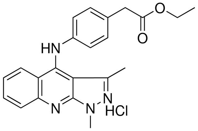 ET (4-((1,3-DI-ME-1H-PYRAZOLO(3,4-B)QUINOLIN-4-YL)AMINO)PH)ACETATE HYDROCHLORIDE