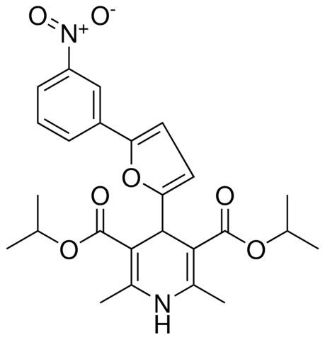 DIISOPROPYL 2,6-DIMETHYL-4-[5-(3-NITROPHENYL)-2-FURYL]-1,4-DIHYDRO-3,5-PYRIDINEDICARBOXYLATE