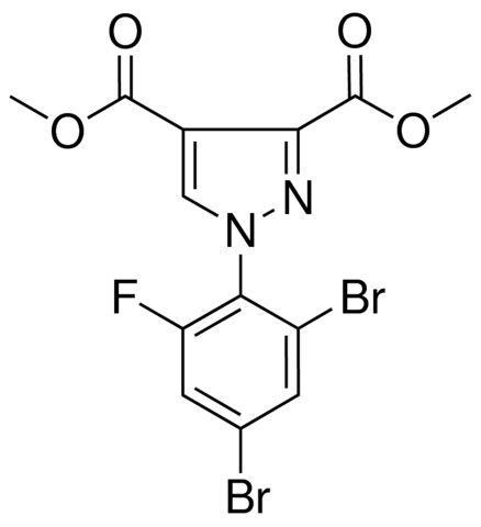 DIMETHYL 1-(2,4-DIBROMO-6-FLUOROPHENYL)-1H-PYRAZOLE-3,4-DICARBOXYLATE