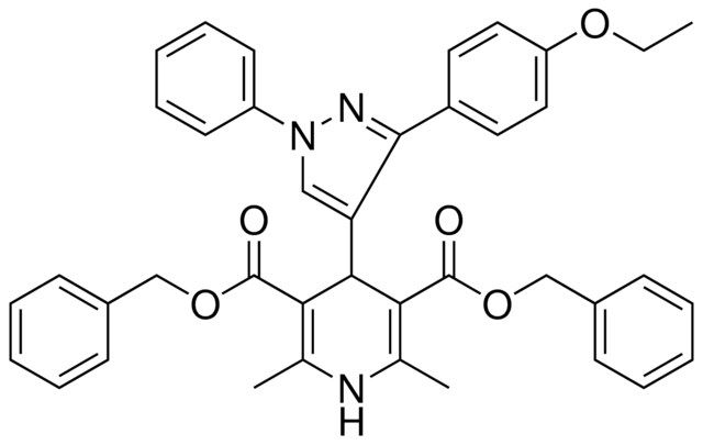 DIBENZYL 4-[3-(4-ETHOXYPHENYL)-1-PHENYL-1H-PYRAZOL-4-YL]-2,6-DIMETHYL-1,4-DIHYDRO-3,5-PYRIDINEDICARBOXYLATE