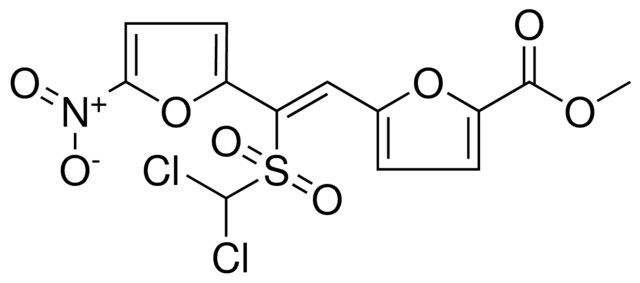 METHYL 5-(2-((DICHLOROMETHYL)SULFONYL)-2-(5-NITRO-2-FURYL)VINYL)-2-FUROATE