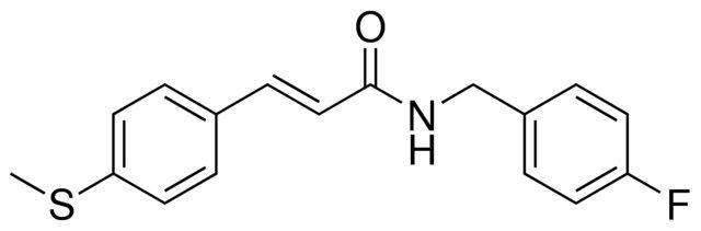 N-(4-FLUOROBENZYL)-3-(4-(METHYLTHIO)PHENYL)-2-PROPENAMIDE