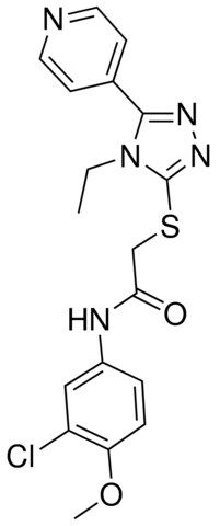 N-(3-CHLORO-4-METHOXYPHENYL)-2-{[4-ETHYL-5-(4-PYRIDINYL)-4H-1,2,4-TRIAZOL-3-YL]SULFANYL}ACETAMIDE
