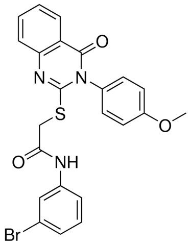 N-(3-BROMOPHENYL)-2-{[3-(4-METHOXYPHENYL)-4-OXO-3,4-DIHYDRO-2-QUINAZOLINYL]SULFANYL}ACETAMIDE
