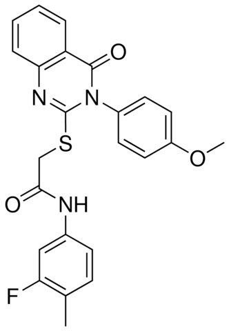N-(3-FLUORO-4-METHYLPHENYL)-2-{[3-(4-METHOXYPHENYL)-4-OXO-3,4-DIHYDRO-2-QUINAZOLINYL]SULFANYL}ACETAMIDE