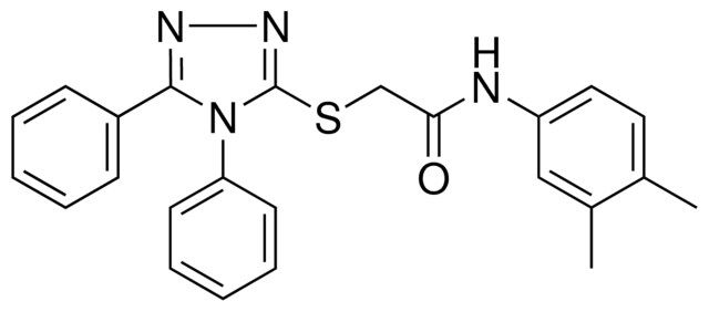 N-(3,4-DIMETHYLPHENYL)-2-[(4,5-DIPHENYL-4H-1,2,4-TRIAZOL-3-YL)SULFANYL]ACETAMIDE