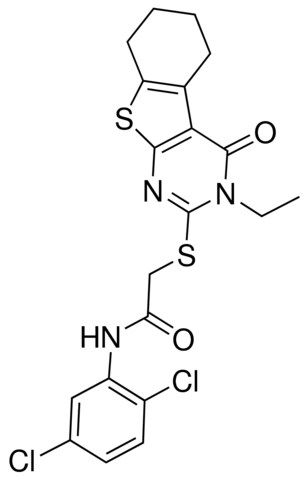 N-(2,5-DICHLOROPHENYL)-2-[(3-ETHYL-4-OXO-3,4,5,6,7,8-HEXAHYDRO[1]BENZOTHIENO[2,3-D]PYRIMIDIN-2-YL)SULFANYL]ACETAMIDE