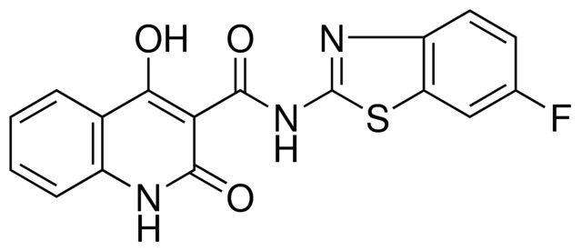 N-(6-F-1,3-BENZOTHIAZOL-2-YL)-4-HYDROXY-2-OXO-1,2-DIHYDRO-3-QUINOLINECARBOXAMIDE