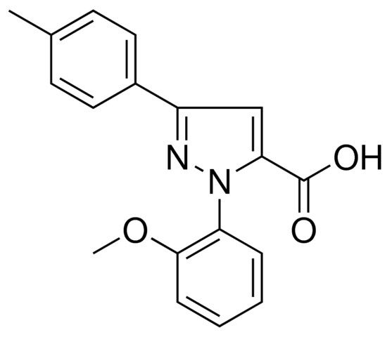 1-(2-METHOXYPHENYL)-3-(4-METHYLPHENYL)-1H-PYRAZOLE-5-CARBOXYLIC ACID