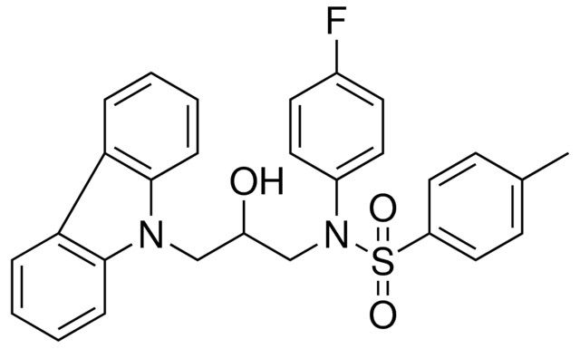 N-(3-(9H-CARBAZOL-9-YL)-2-HO-PROPYL)-N-(4-F-PHENYL)-4-METHYLBENZENESULFONAMIDE