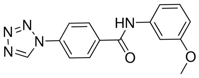 N-(3-METHOXYPHENYL)-4-(1H-TETRAAZOL-1-YL)BENZAMIDE