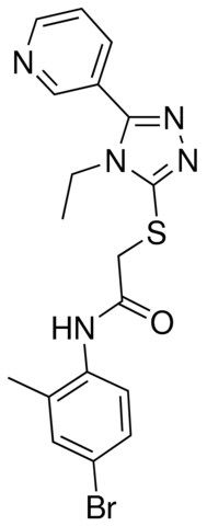 N-(4-BROMO-2-METHYLPHENYL)-2-{[4-ETHYL-5-(3-PYRIDINYL)-4H-1,2,4-TRIAZOL-3-YL]SULFANYL}ACETAMIDE
