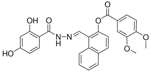 1-(2-(2,4-DIHYDROXYBENZOYL)CARBOHYDRAZONOYL)-2-NAPHTHYL 3,4-DIMETHOXYBENZOATE