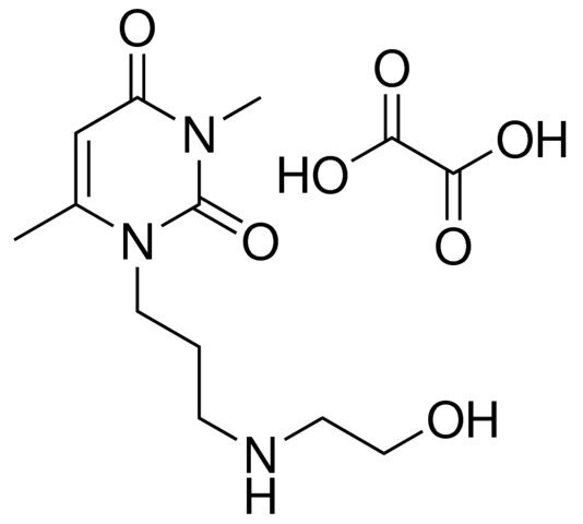 1-(3-((2-HYDROXYETHYL)AMINO)PR)-3,6-DIMETHYL-2,4(1H,3H)-PYRIMIDINEDIONE OXALATE