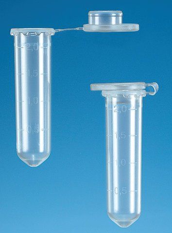 BRAND<sup>®</sup> microcentrifuge tube, 2 mL with lid, PP