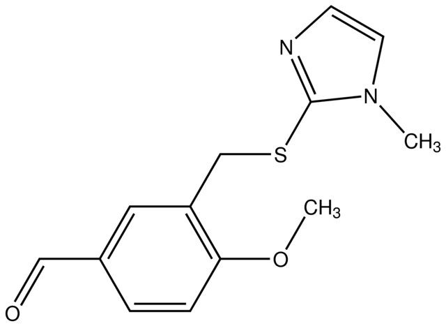 4-Methoxy-3-((1-methyl-1<i>H</i>-imidazol-2-ylthio)methyl)benzaldehyde