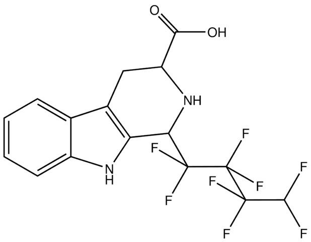 1-(1,1,2,2,3,3,4,4-Octafluorobutyl)-2,3,4,9-tetrahydro-1<i>H</i>-pyrido[3,4-<i>b</i>]indole-3-carboxylic acid