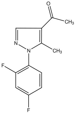 1-(1-(2,4-Difluorophenyl)-5-methyl-1<i>H</i>-pyrazol-4-yl)ethanone