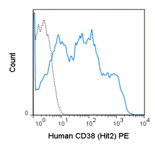 Anti-CD38 (human), PE, clone HIT2 Antibody