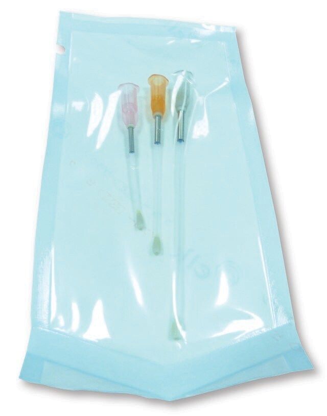 Animal feeding needle, sterile, disposable, PTFE w/SS bite protector