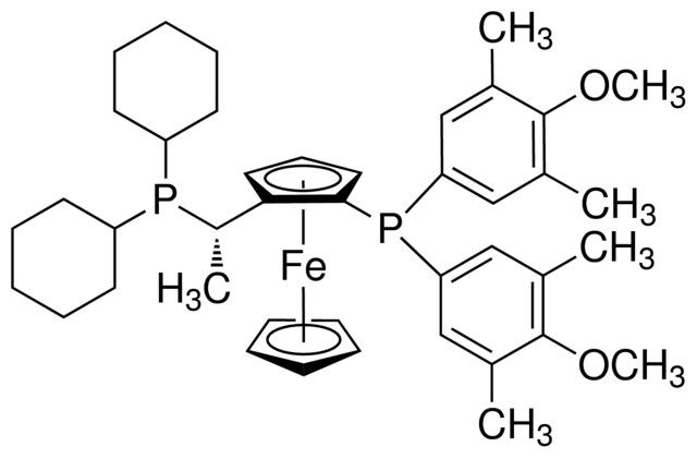 (<i>S</i>)-1-{(<i>R</i><sub>P</sub>)-2-[Bis(4-methoxy-3,5-dimethylphenyl)phosphino]ferrocenyl}ethyldicyclohexylphosphine