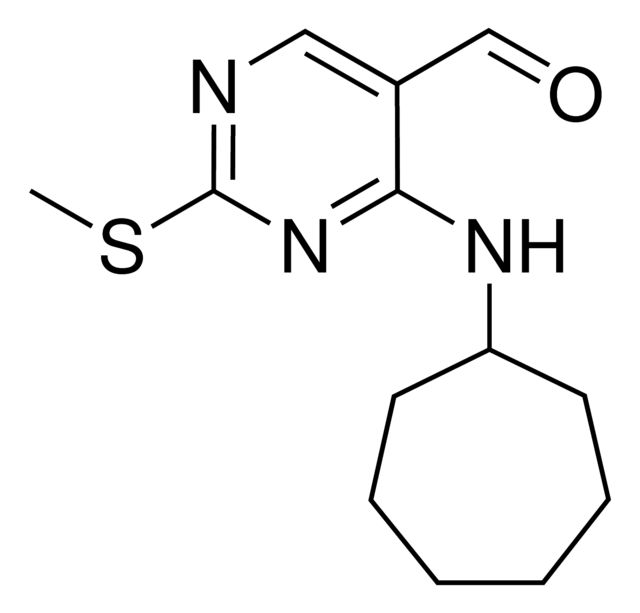 4-(Cycloheptylamino)-2-(methylsulfanyl)-5-pyrimidinecarbaldehyde