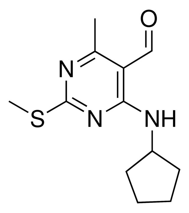 4-(Cyclopentylamino)-6-methyl-2-(methylsulfanyl)-5-pyrimidinecarbaldehyde