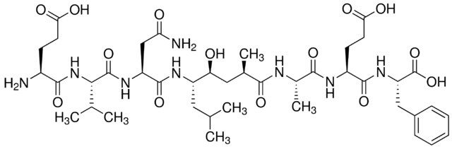 Glu-Val-Asn-[(2R,4S,5S)-5-amino-4-hydroxy-2,7-dimethyloctanoyl]-Ala-Glu-Phe
