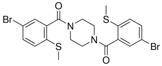 1,4-BIS[5-BROMO-2-(METHYLSULFANYL)BENZOYL]PIPERAZINE