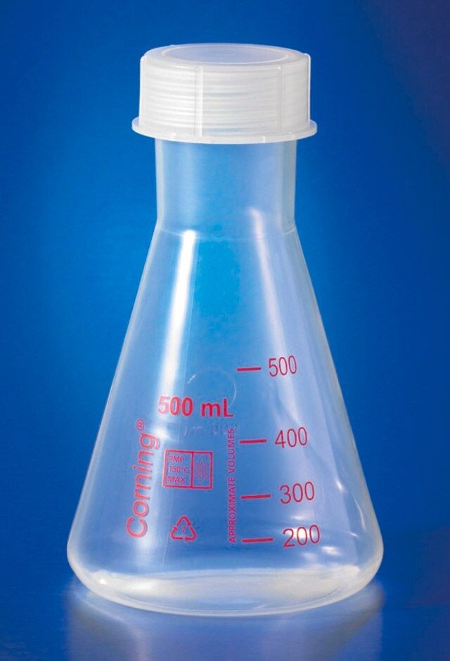 Corning<sup>®</sup> narrow mouth Erlenmeyer flask, reusable