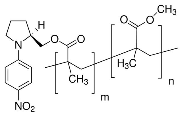 Poly[((<i>S</i>)-(-)-1-(4-nitrophenyl)-2-pyrrolidinemethyl)methacrylate-<i>co</i>-methyl methacrylate]