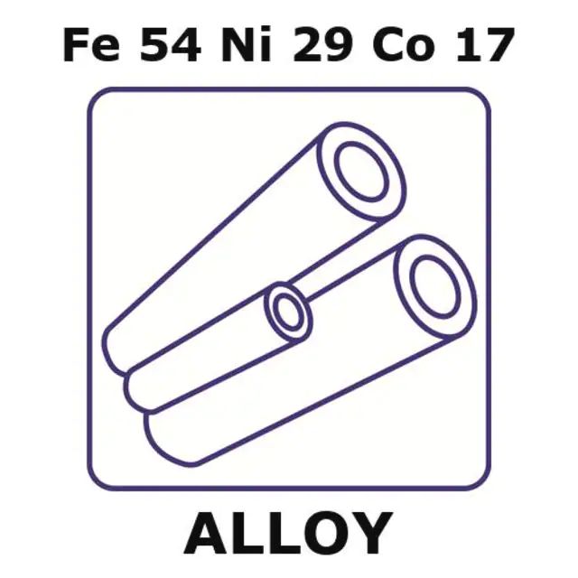 Glass Sealing Alloy, Fe54Ni29Co17