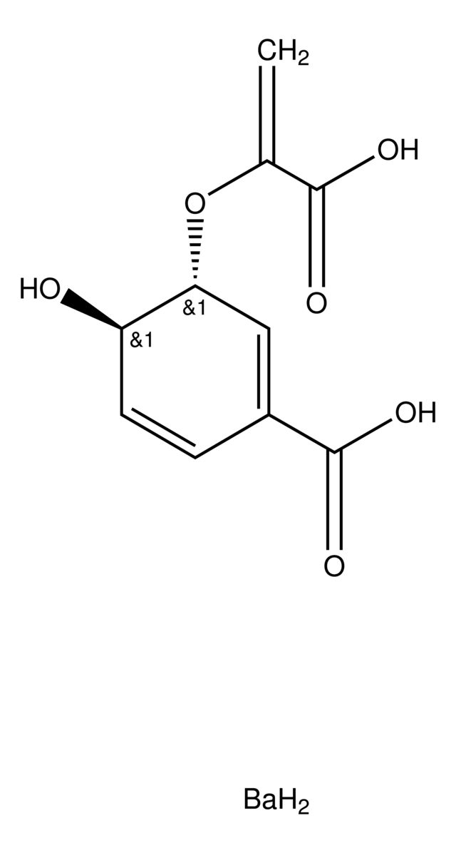 Chorismic acid barium salt from <i>Enterobacter aerogenes</i>