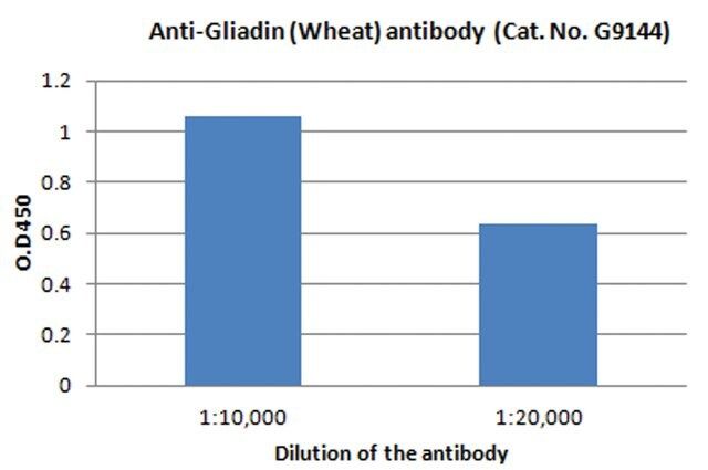 Anti-Gliadin (Wheat) antibody produced in rabbit