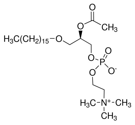 β-Acetyl-γ-O-alkyl-<sc>L</sc>-α-phosphatidylcholine from bovine heart lecithin