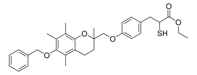 Ethyl 3-(4-[[6-(benzyloxy)-2,5,7,8-tetramethyl-3,4-dihydro-2H-chromen-2-yl]methoxy]phenyl)-2-sulfanylpropanoate