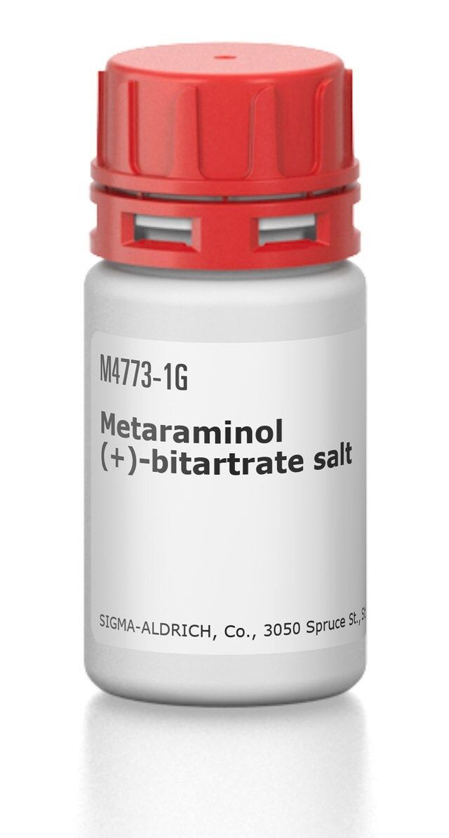 Metaraminol (+)-bitartrate salt