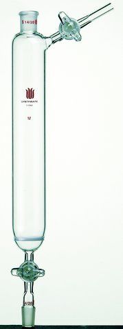 Synthware<sup>TM</sup> filter funnel with glass stopcocks