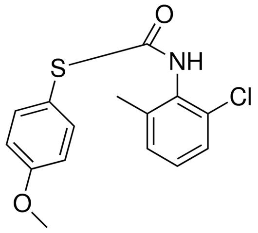 S-(4-METHOXYPHENYL) N-(2-CHLORO-6-METHYLPHENYL)THIOCARBAMATE
