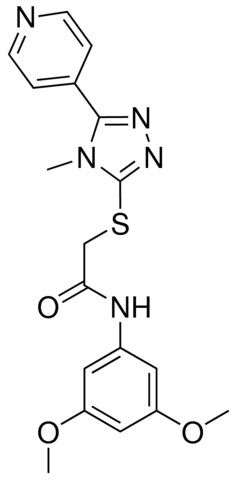 N-(3,5-DIMETHOXYPHENYL)-2-{[4-METHYL-5-(4-PYRIDINYL)-4H-1,2,4-TRIAZOL-3-YL]SULFANYL}ACETAMIDE
