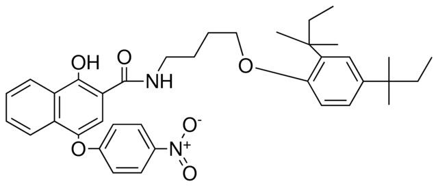 N-(4-(2,4-DI-T-PENTYLPHENOXY)BUTYL)-1-HYDROXY-4-(4-NITRO-PHO)-2-NAPHTHAMIDE