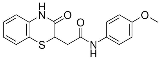 N-(4-METHOXY-PHENYL)-2-(3-OXO-3,4-DIHYDRO-2H-BENZO(1,4)THIAZIN-2-YL)-ACETAMIDE