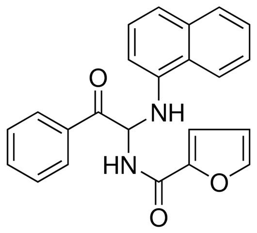FURAN-2-CARBOXYLIC ACID (1-(NAPHTHALEN-1-YLAMINO)-2-OXO-2-PHENYL-ETHYL)-AMIDE