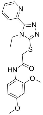 N-(2,4-DIMETHOXYPHENYL)-2-{[4-ETHYL-5-(2-PYRIDINYL)-4H-1,2,4-TRIAZOL-3-YL]SULFANYL}ACETAMIDE