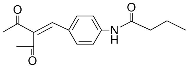 N-(4-(2-ACETYL-3-OXO-BUT-1-ENYL)-PHENYL)-BUTYRAMIDE