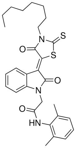 N-(2,6-DIMETHYLPHENYL)-2-[(3Z)-3-(3-OCTYL-4-OXO-2-THIOXO-1,3-THIAZOLIDIN-5-YLIDENE)-2-OXO-2,3-DIHYDRO-1H-INDOL-1-YL]ACETAMIDE
