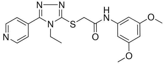N-(3,5-DI-MEO-PH)-2-((4-ET-5-(4-PYRIDINYL)-4H-1,2,4-TRIAZOL-3-YL)THIO)ACETAMIDE
